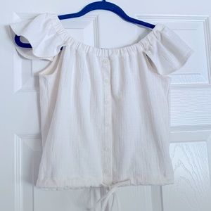 Madewell ivory top